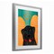 Stupell Industries Dog Angel with Yellow Wings Framed Print Under Glass, design by Stephen Huneck